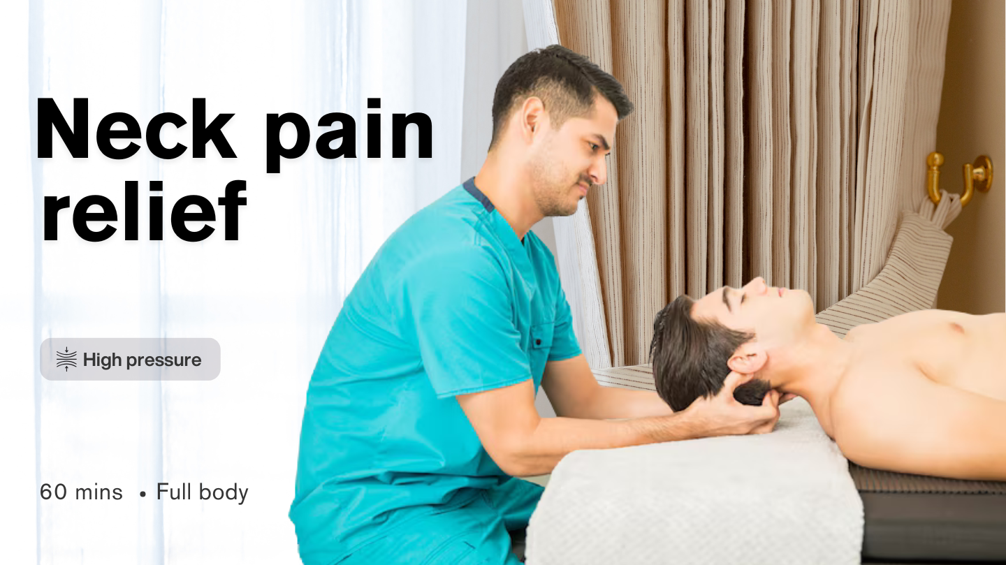 Neck pain relief massage