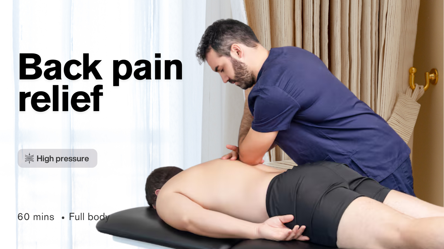 Back pain relief massage