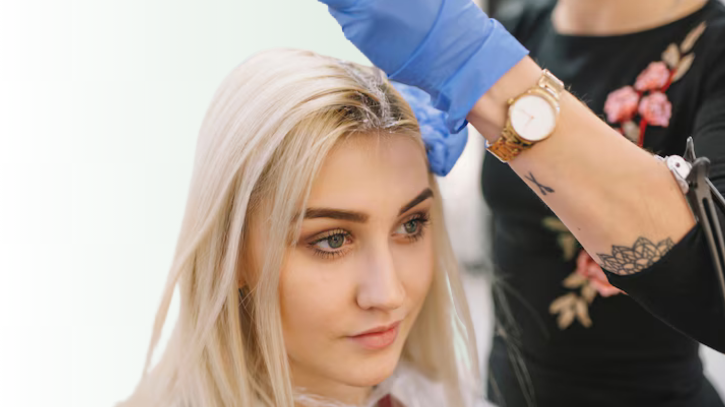 Hair color & mehendi (only application)